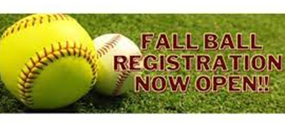 Fall Ball Registration Now Open!!